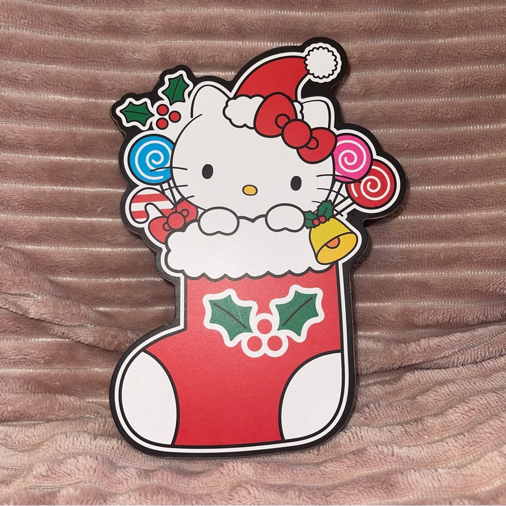 Hello Kitty Stocking Sign Plaque